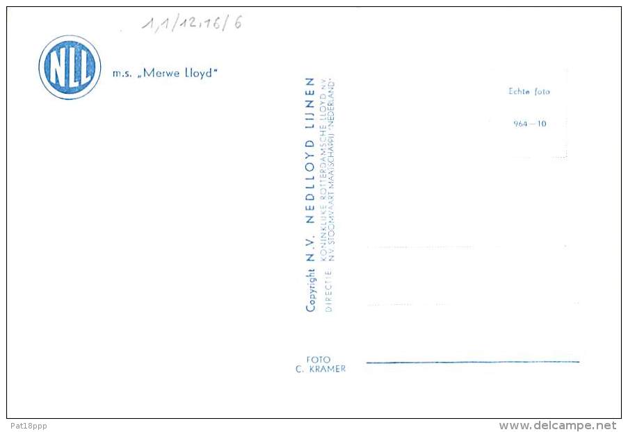 NLL ( NL ) Lot Of /de 3 - MERWE LLOYD - WONORATO - AMPENAN - BATEAUX COMMERCE Merchant Ship CPSM GF Bateau Cargo Tanker - Handel