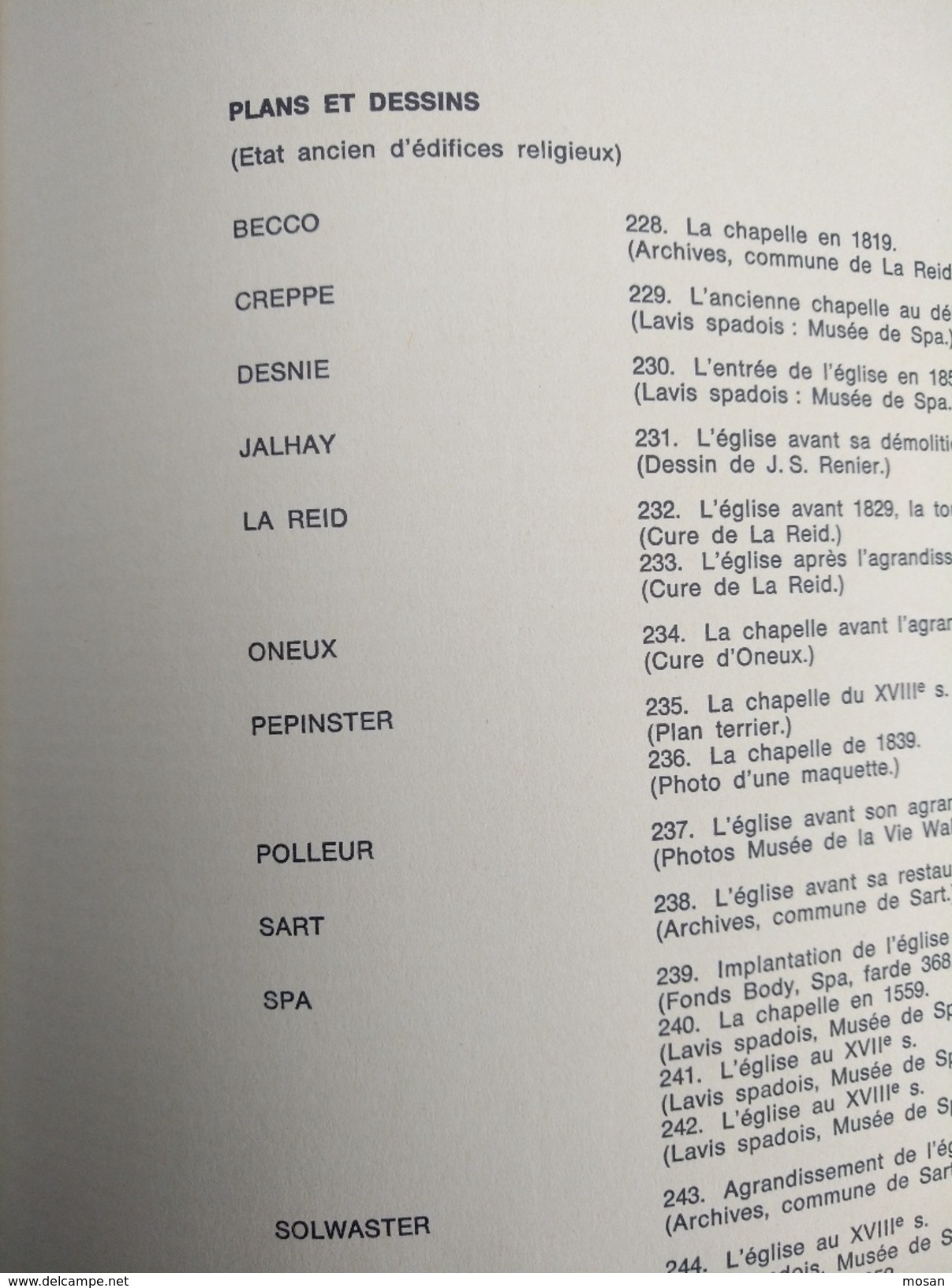 Trésors d'art religieux. Theux 1971. Bec, Jalhay, La Reid, Oneux, Spa, Polleur, Creppe...