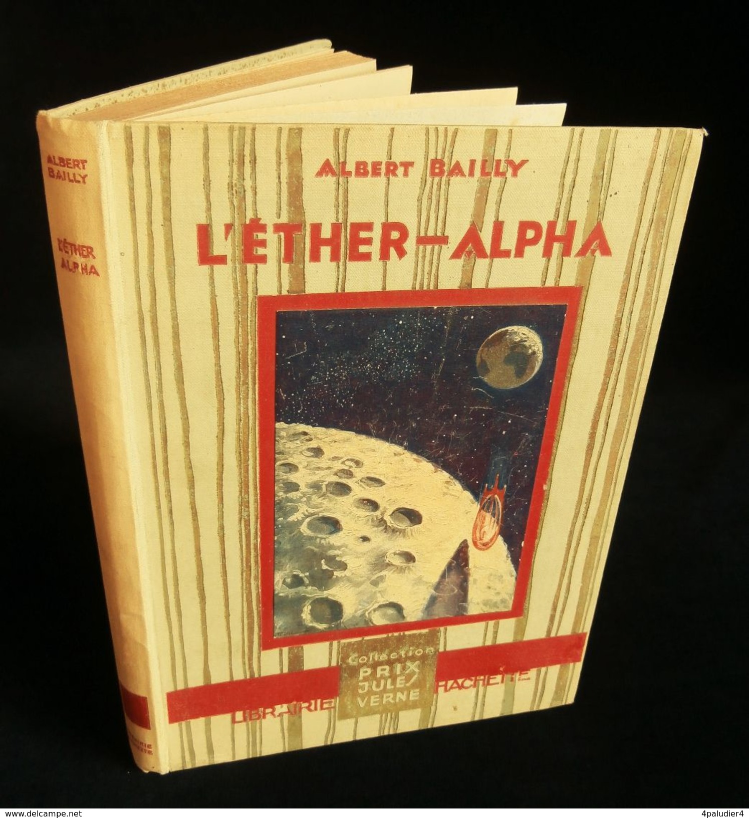 ( Enfantina )  L'ETHER-ALPHA Par Albert BAILLY Ill. Jacques TOUCHET COLLECTION PRIX JULES VERNE HACHETTE - SF-Romane Vor 1950