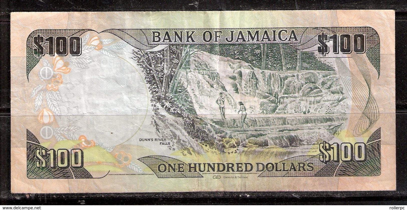 030901 JAMAICAN $100 NOTE 1-1-2014 -- USED - Jamaica