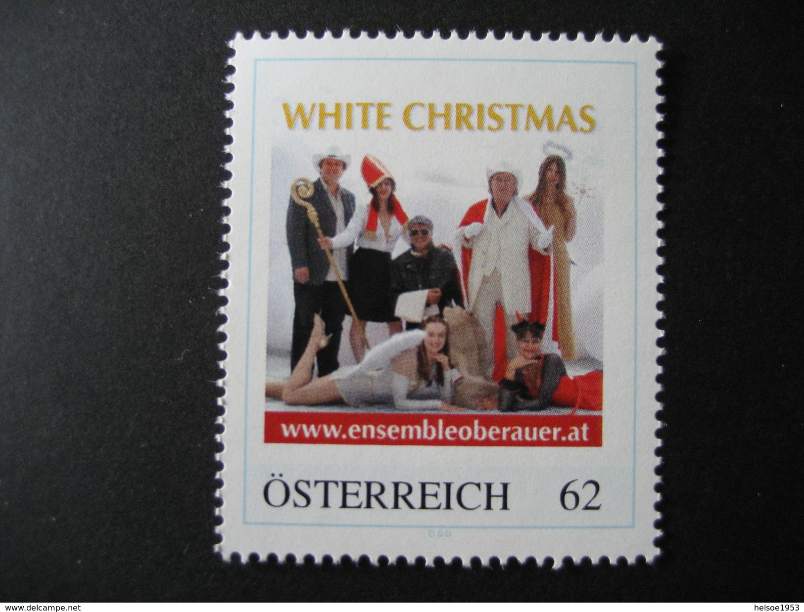 Personalisierte Marke Postfrisch, White Christmas - Personalisierte Briefmarken