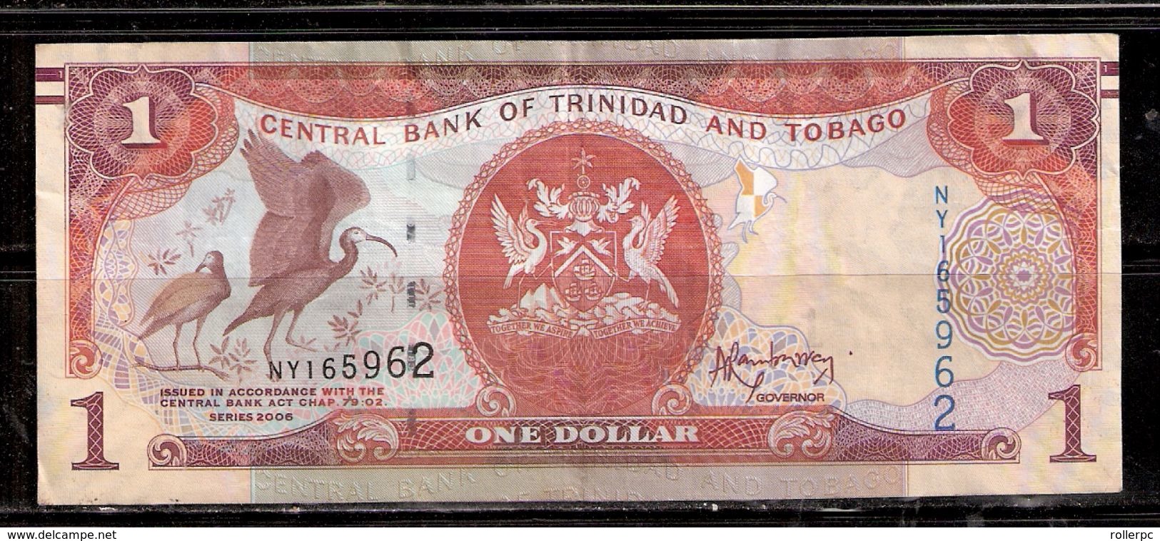 0309012 TRINIDAD AND TOBAGO $1.00 NOTE -- USED - Trindad & Tobago