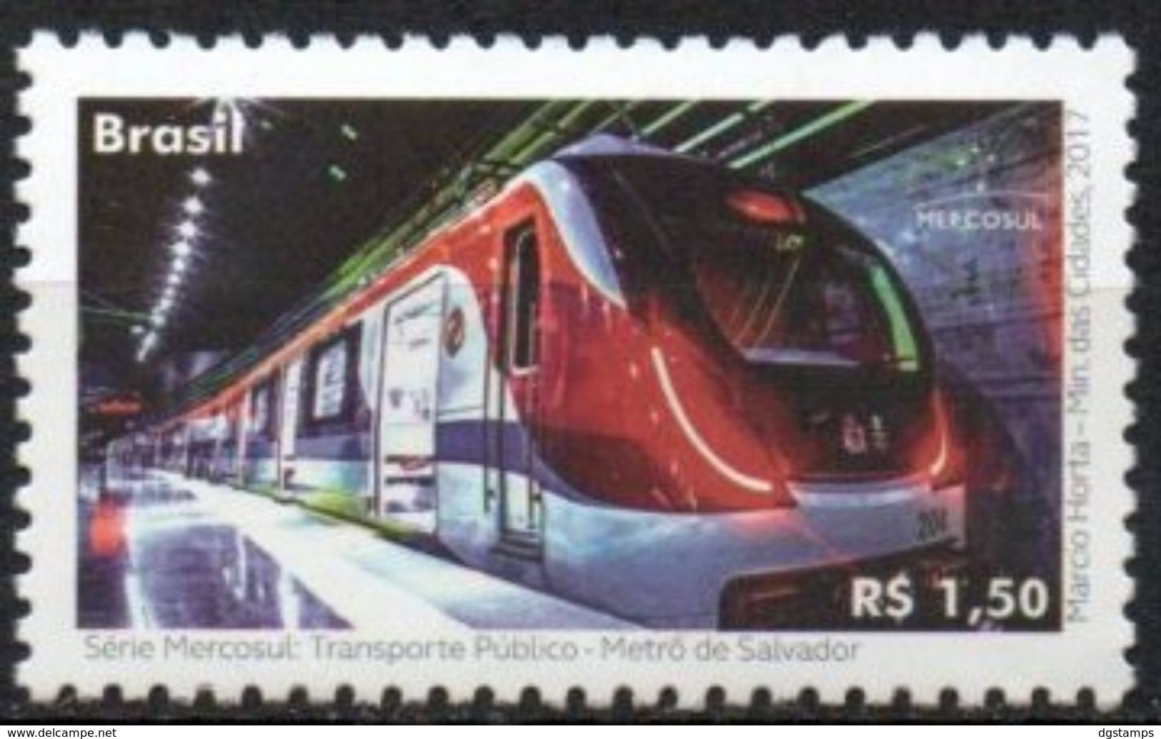 Brasil 2017 ** Serie MERCOSUR. Transportes Públicos. Metro De Salvador. See - Unused Stamps