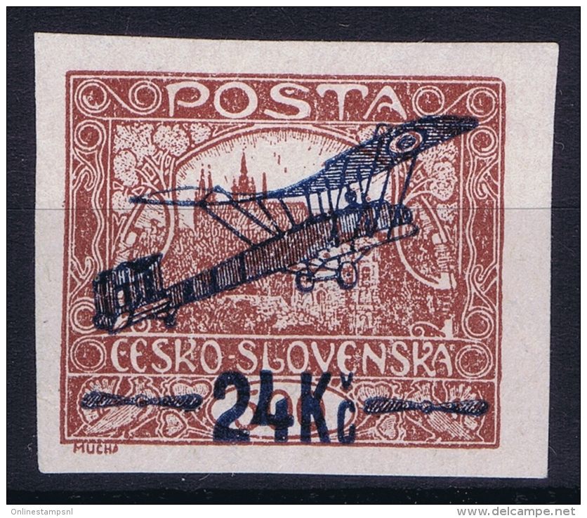 Ceskoslovenko : Mi 193 A Postfrisch/neuf Sans Charniere /MNH/**  Airmail 1920 Signed/ Signé/signiert - Luftpost