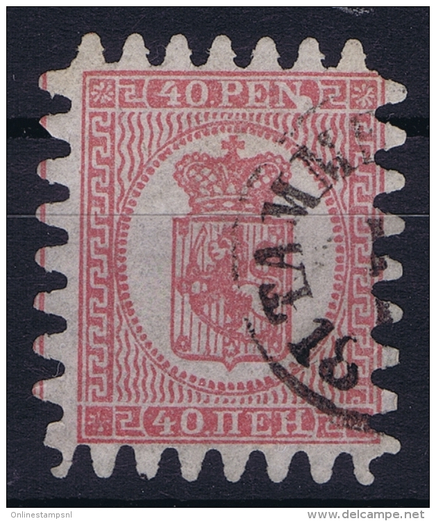 Finland  : Mi  9 B Obl./Gestempelt/used  Very Nice Perforation - Oblitérés