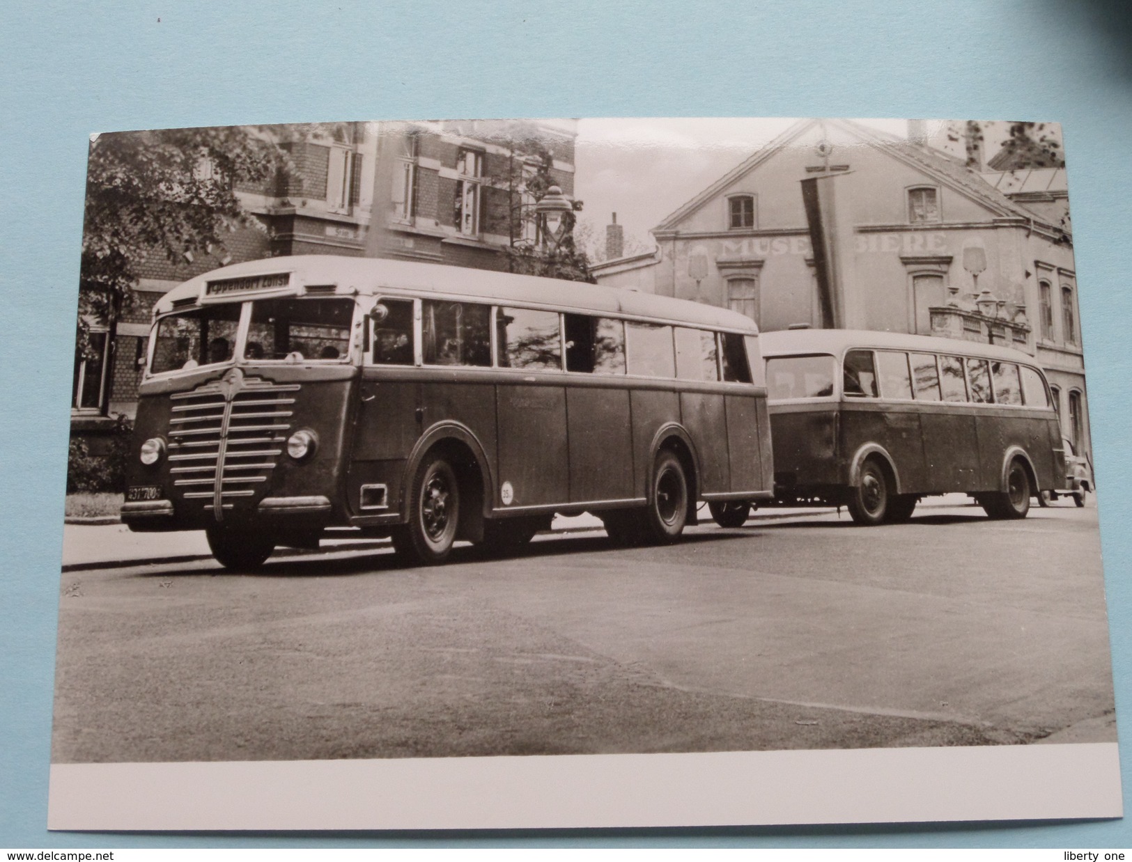 TRAMBUS Mit Anhänger Baujahr 1948/49 Type 5000 T ( Fotokaart ) ( Zie Foto Voor Details ) ! - Bus & Autocars