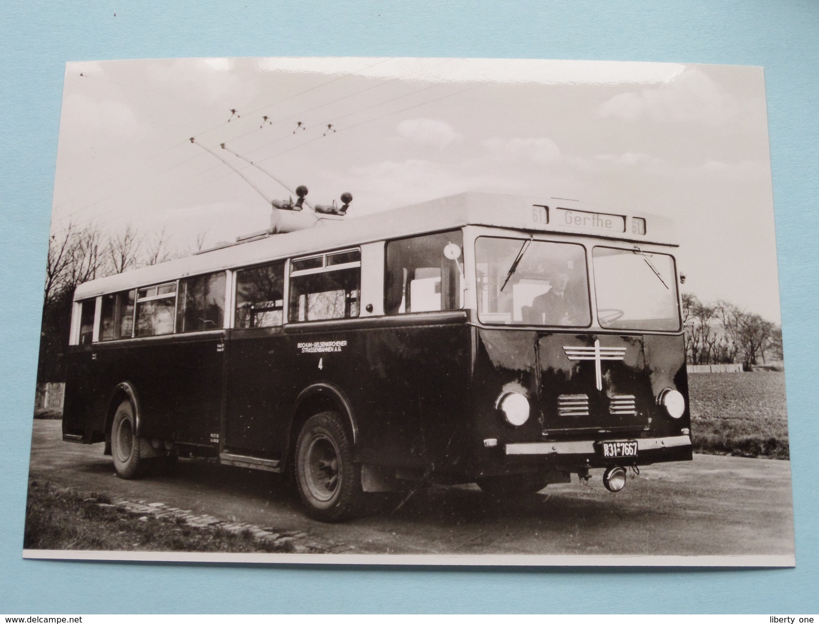 OBERLEITUNGSBUS Baujahr 1948 ( Fotokaart ) ( Zie Foto Voor Details ) ! - Bus & Autocars