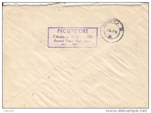WIRE FOXTERRIER DOG, CRAB, SHOOTING, STAMPS ON REGISTERED COVER, 1967, ROMANIA - Covers & Documents
