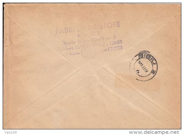 WRESTLING, GOODS FAIR, STAMPS ON REGISTERED COVER, 1967, ROMANIA - Cartas & Documentos