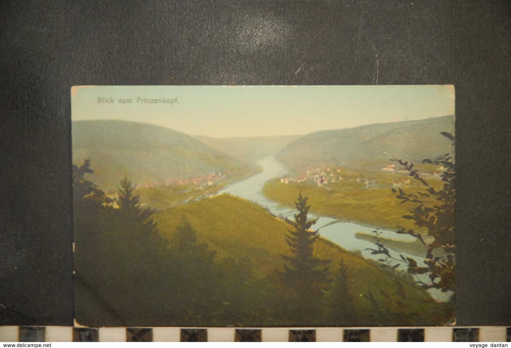 CP, ALLEMAGNE, Carte Publicitaire / Hotel Andries Bullay / Blick Vom Prinzenkopf - Alf-Bullay