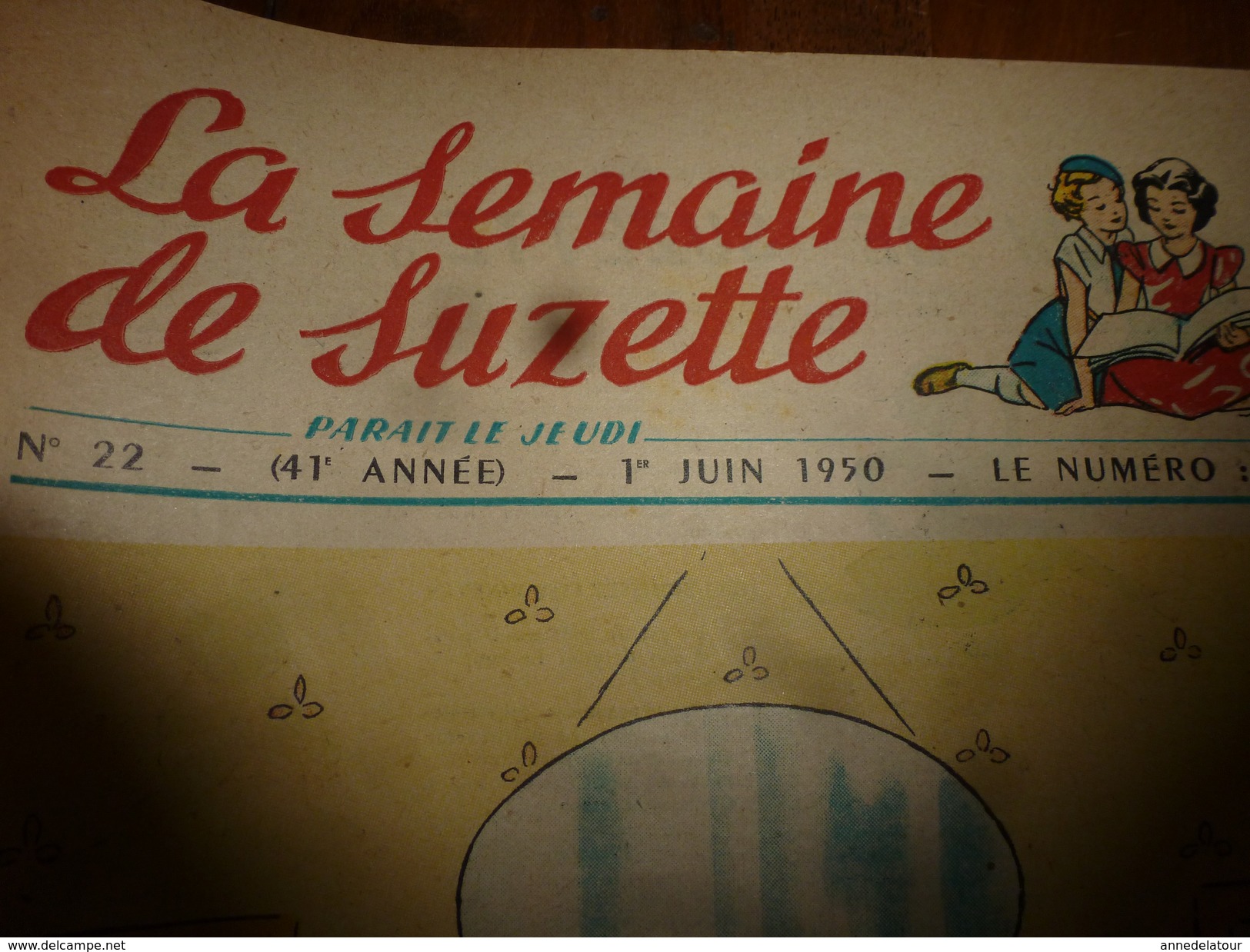 1950  LSDS   Le Hameau " LES FLEURIS " Et Les Joyeux Enfants De La Bourgogne; Les Marins Du Bateau  "L'ORGUEUILLEUX" - La Semaine De Suzette