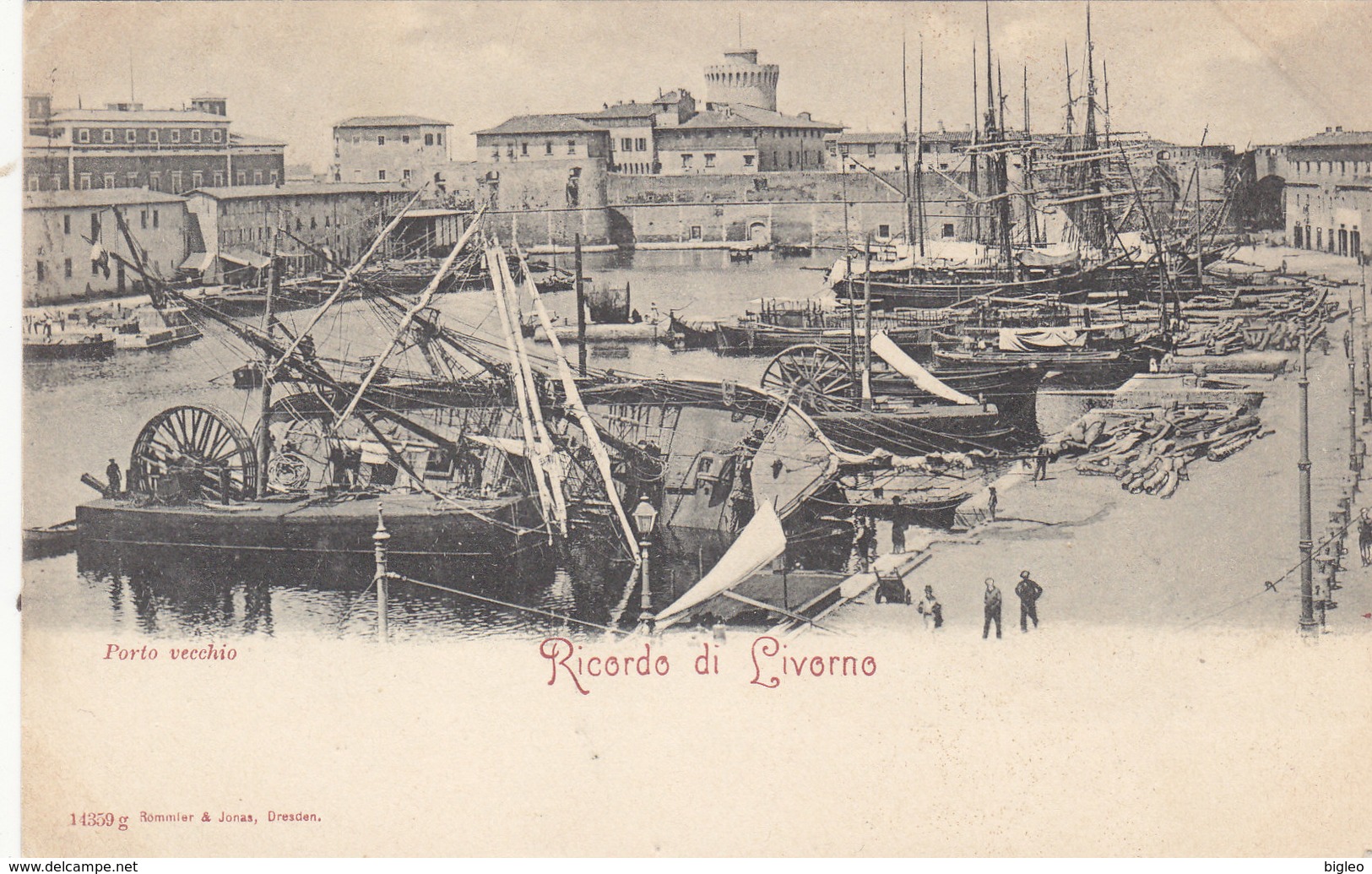 Livorno - Porto Vecchio Con Barche Incidentate - 1900    (A-48-120212) - Livorno