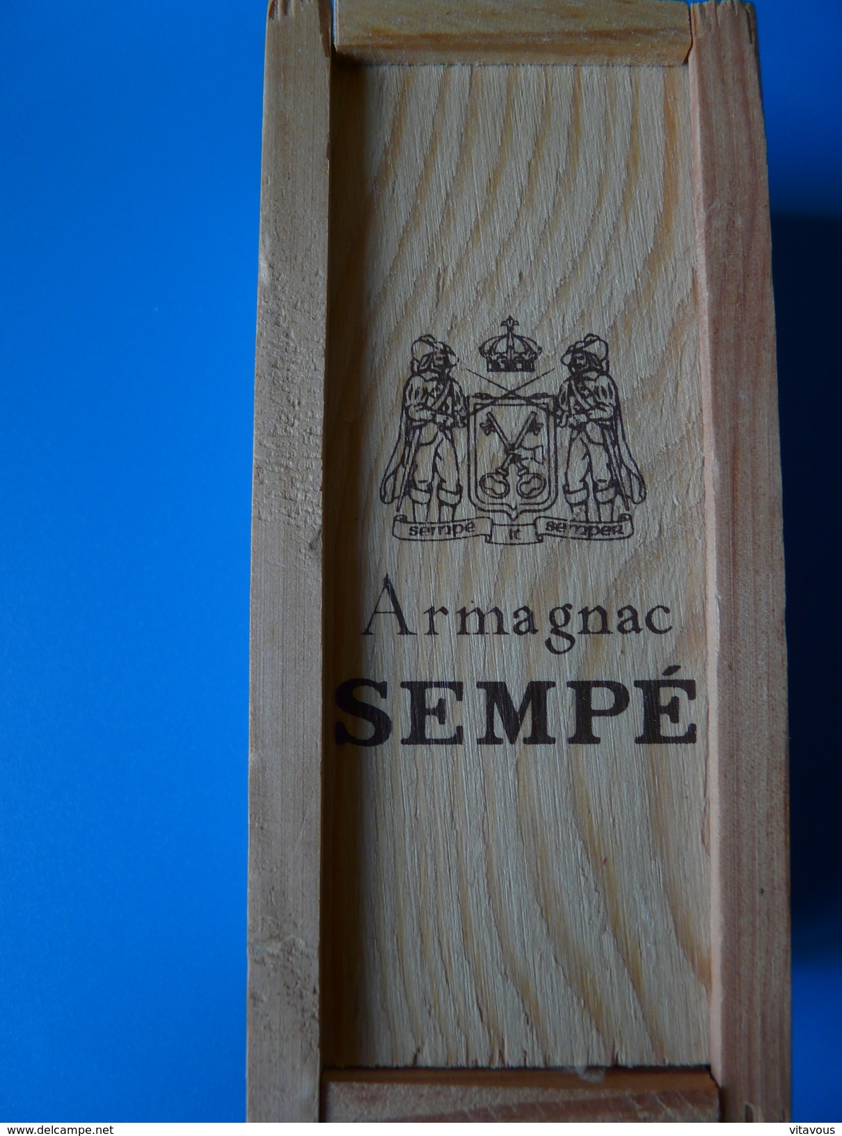 RARE Mignonette Sempé  ARMAGNAC Millésimé 1975 + Coffret En Bois D'origine - Mignonnettes