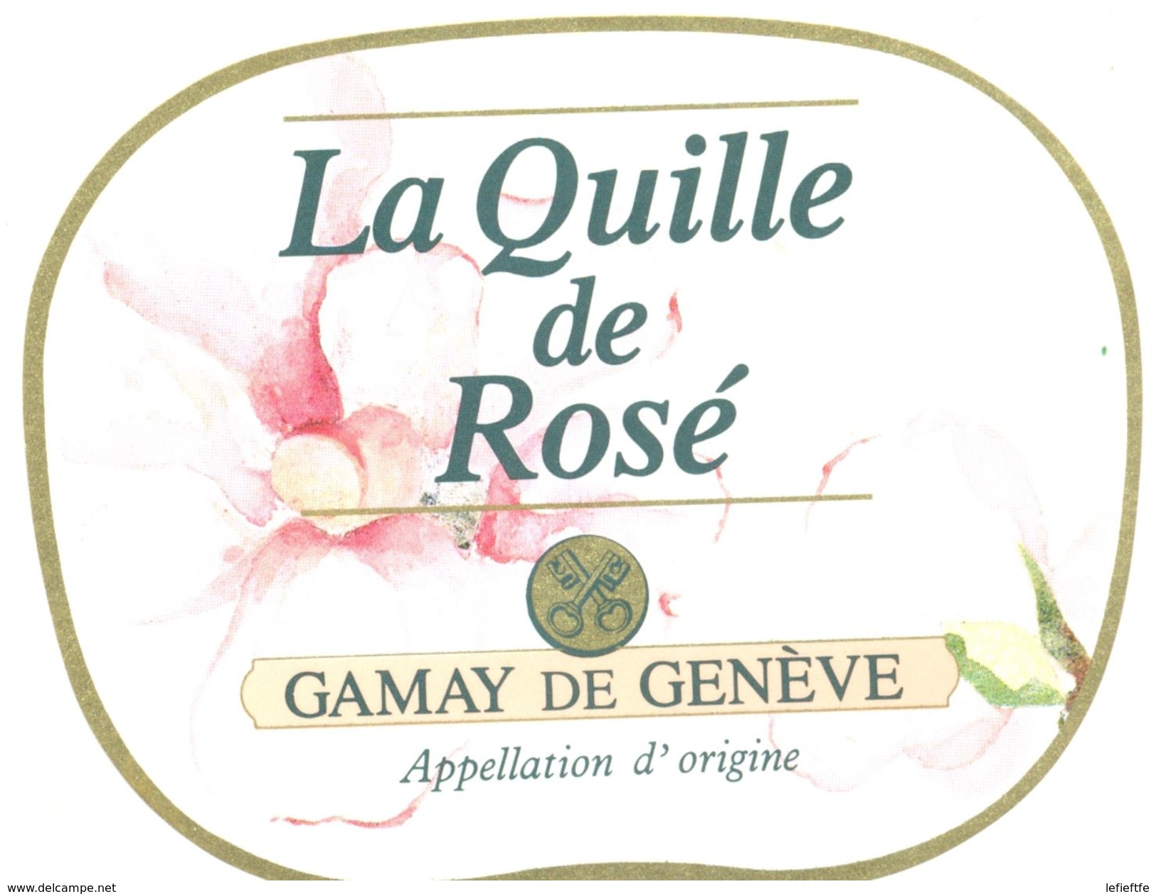 1474 - Suisse - La Quille De Rosé - Gamay De Genève - Appellation D'Origine - Vino Rosado