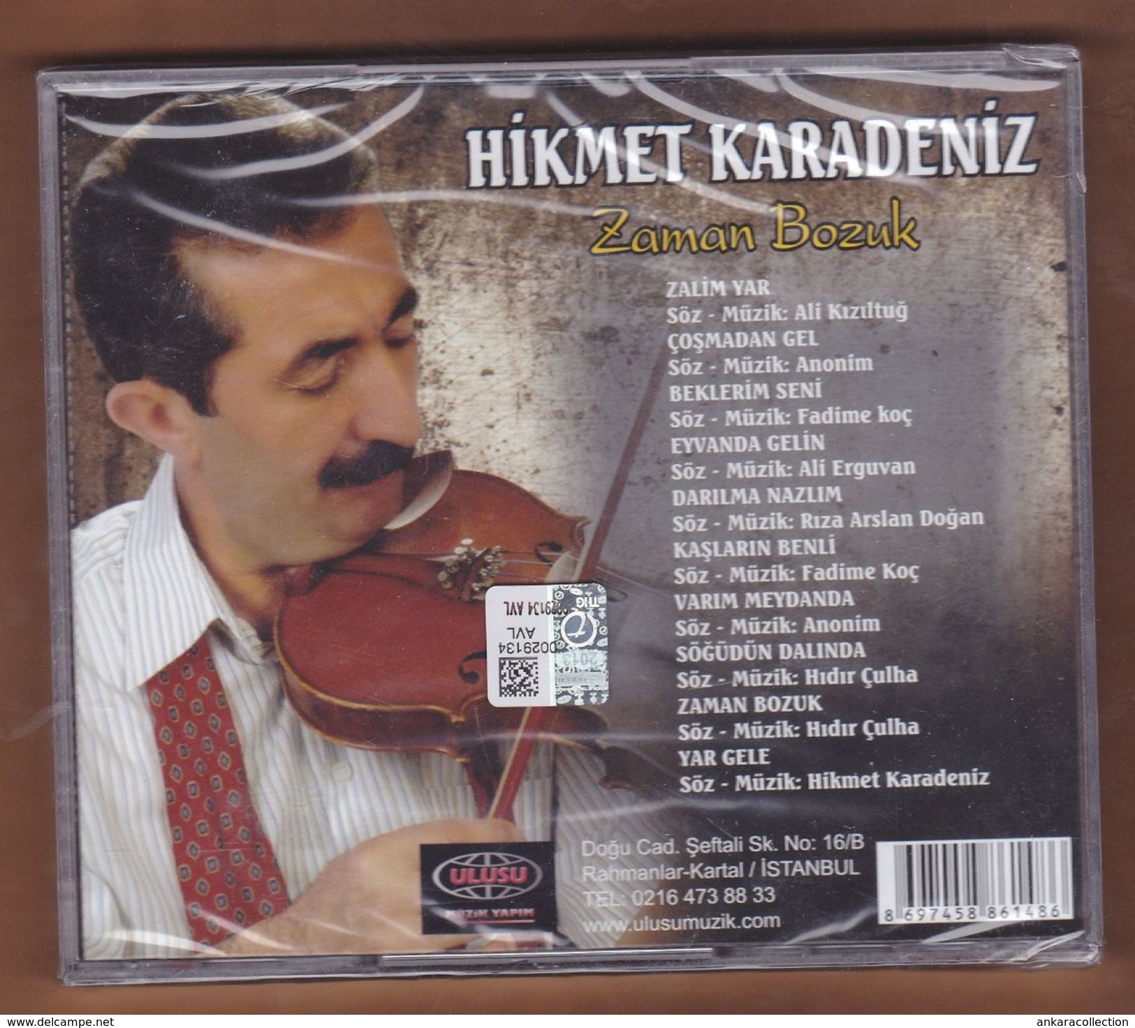 AC -  Hikmet Karadeniz Zaman Bozuk BRAND NEW TURKISH MUSIC CD - World Music