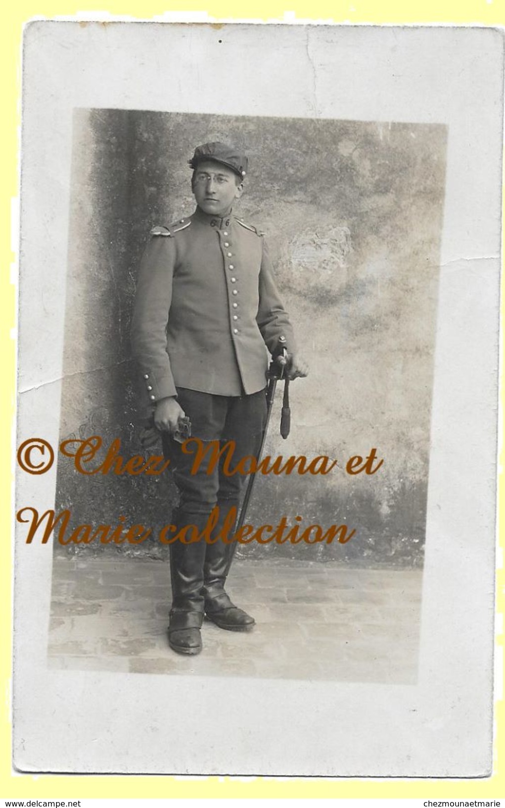 6 EME REGIMENT - CAVALIER - CARTE PHOTO MILITAIRE CPA - Personen