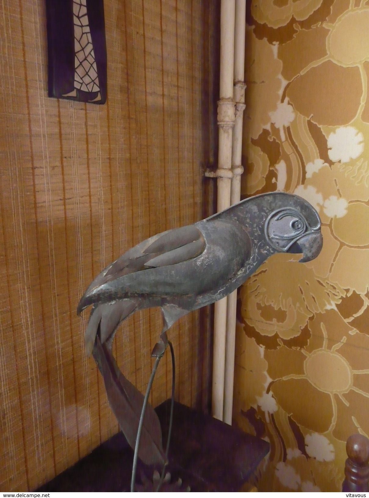 Pièce Unique Artisanale En Métal - Perroquet  Parrot Oiseau - Ironwork