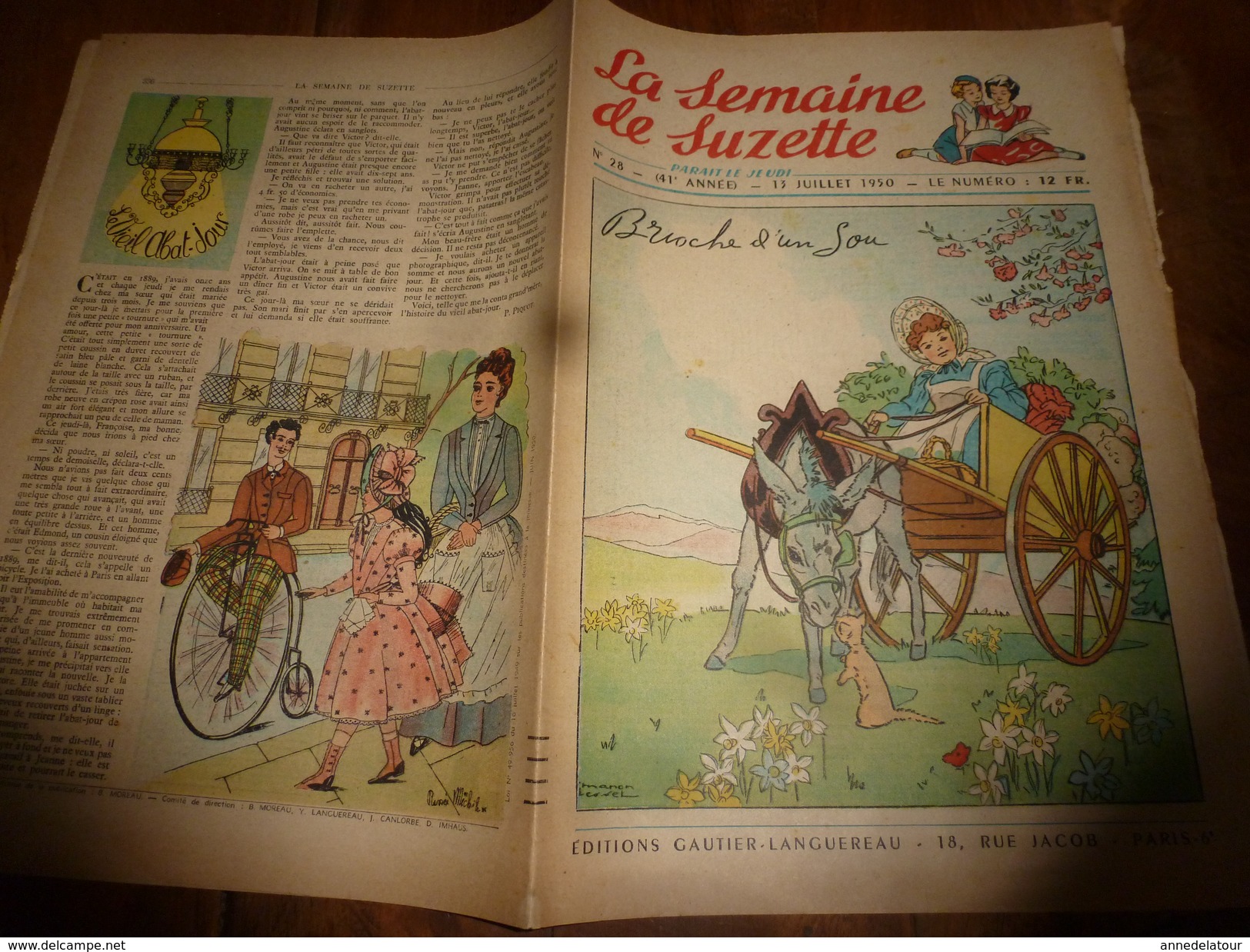 1950  LSDS   Bécassine Au Studio;Film -->Mon Amie FLICKA (l'histoire Vraie D'un Petit Garçon Et D'une Pouliche Sauvage) - La Semaine De Suzette