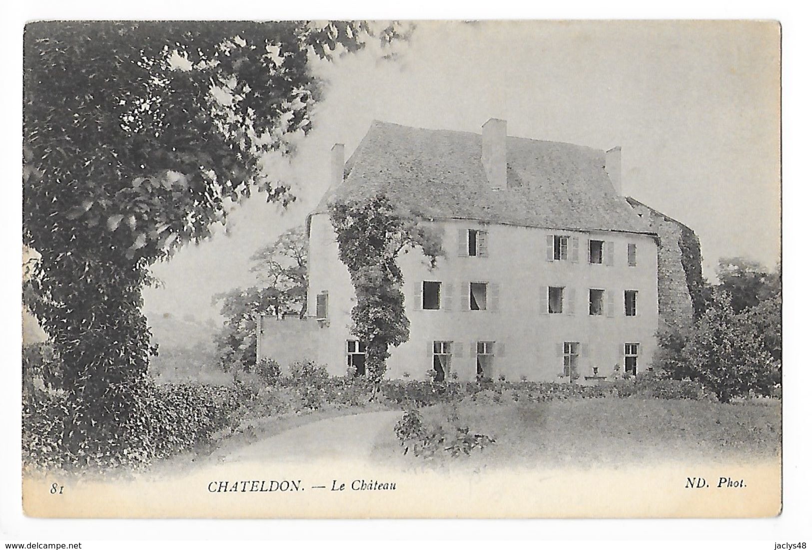 CHATELDON  (cpa 63)  Le Château -    - L 1 - Chateldon