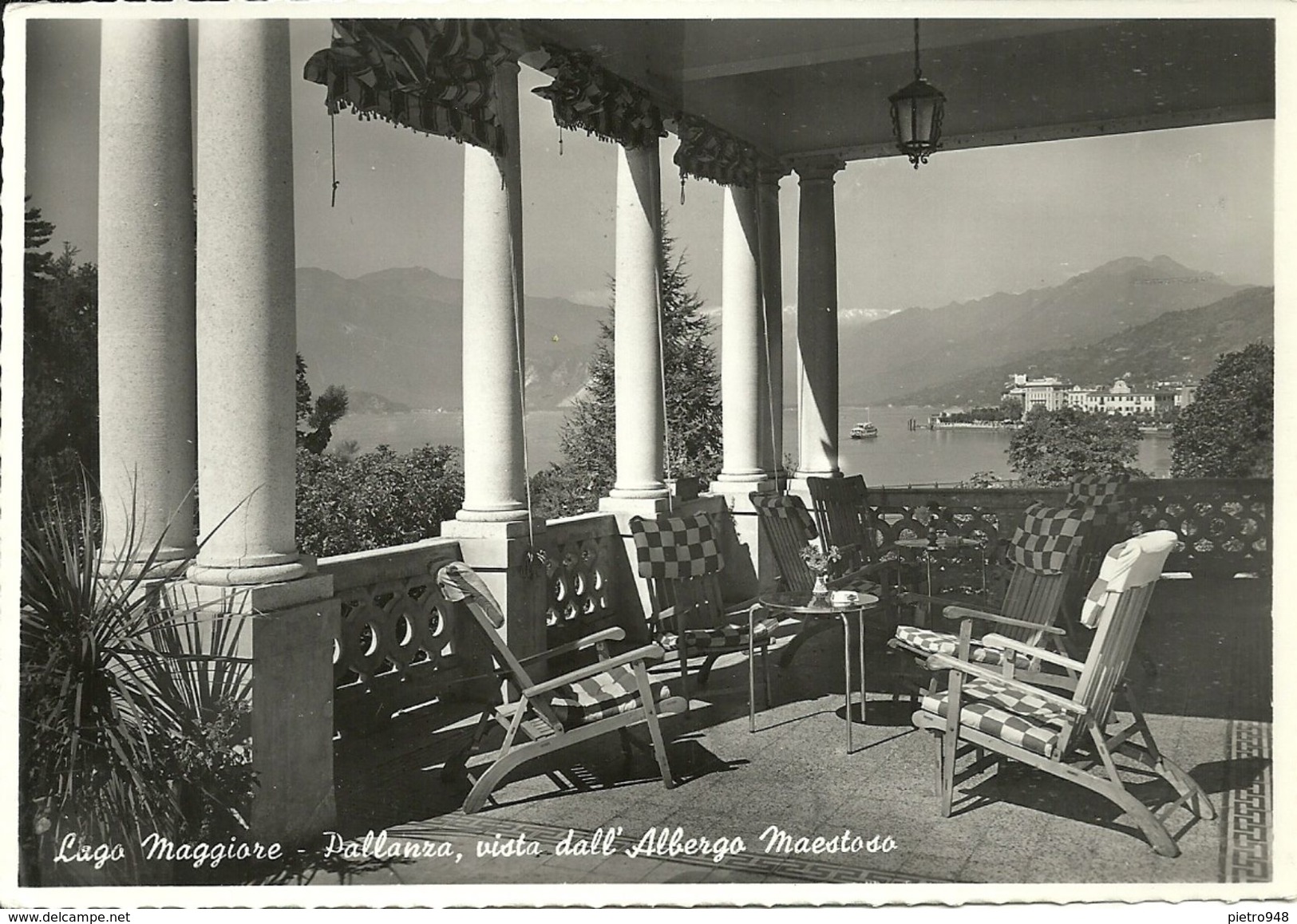 Pallanza (Verbano, Piemonte) Lago Maggiore, Pallanza Vista Dall'Albergo Maestoso - Verbania