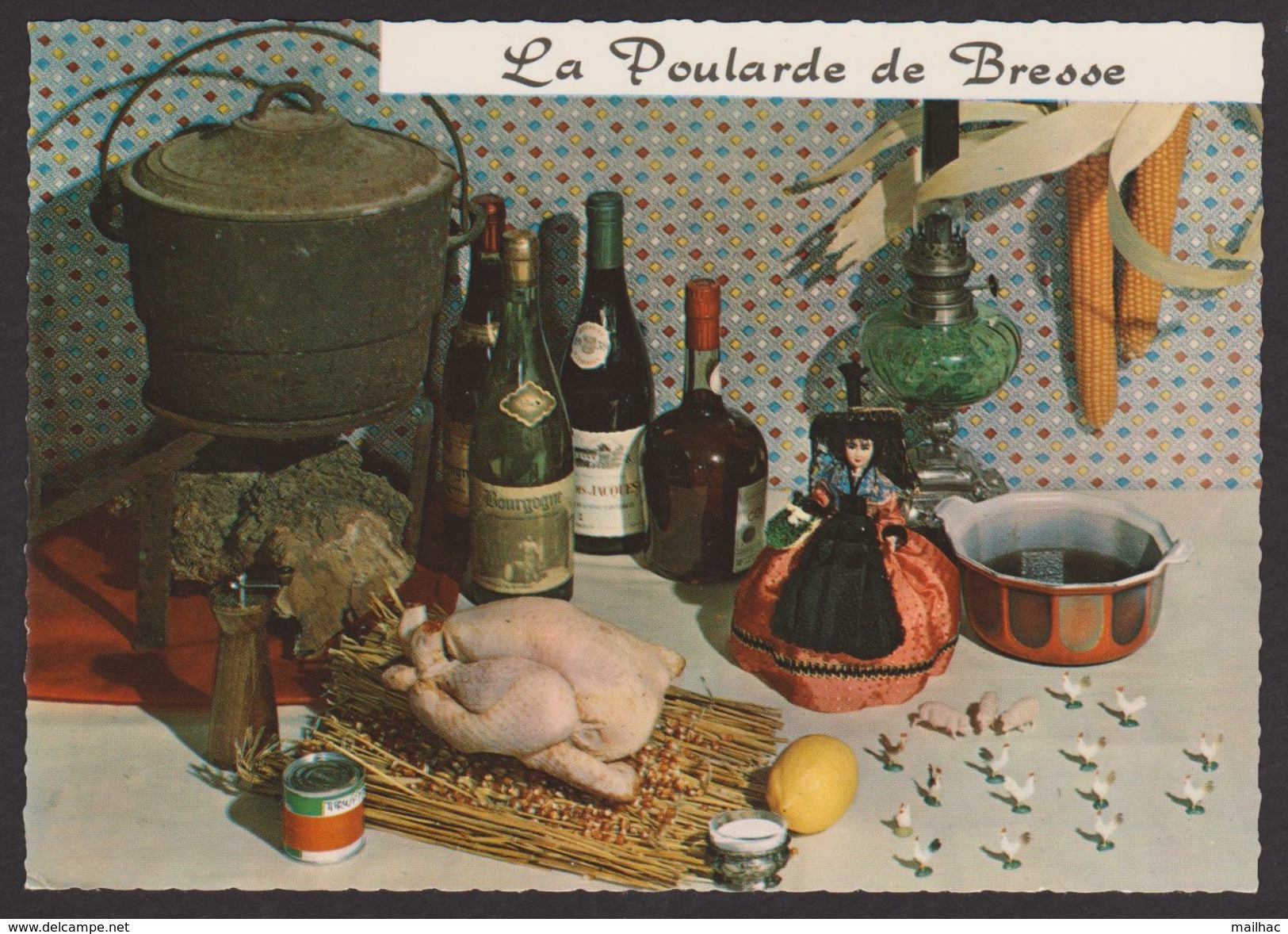 Recette De La Poularde De Bresse - CPSM Couleur - Ricette Di Cucina