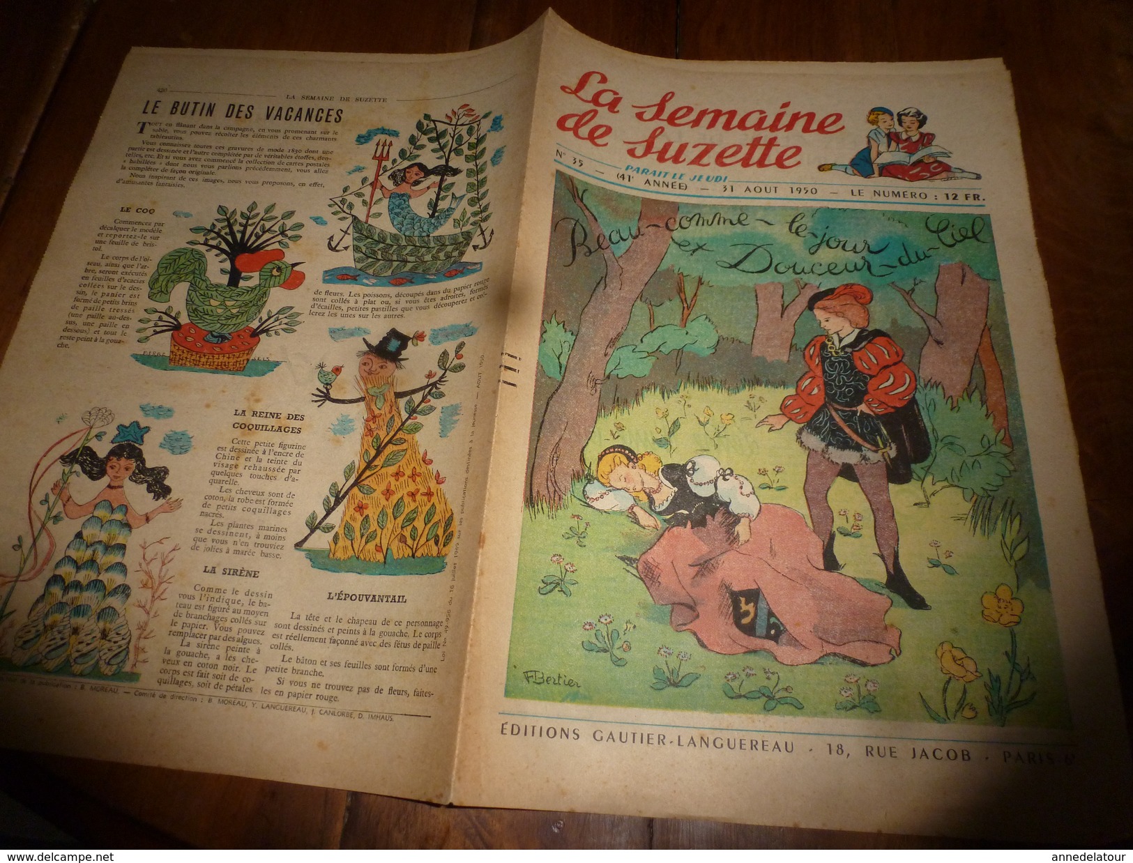 1950  LSDS;Bécassine Au Studio;Beau-Comme-le-Jour Et Douceur-du-Ciel; Etc - La Semaine De Suzette