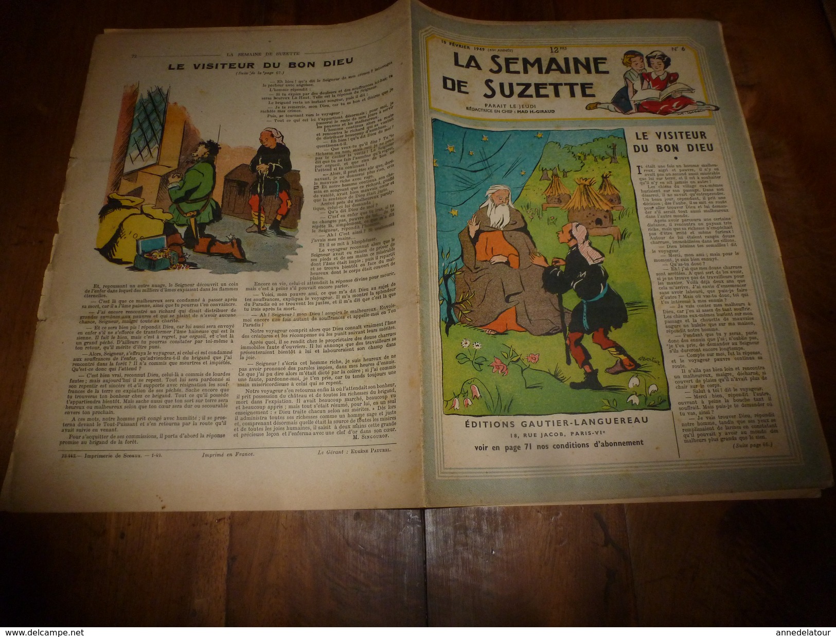 1949  LSDS; Le Dernier PEAU-ROUGE; Un Chef D'Orchestre De 9 Ans ROBERTO BENZI, Italien; Etc - La Semaine De Suzette