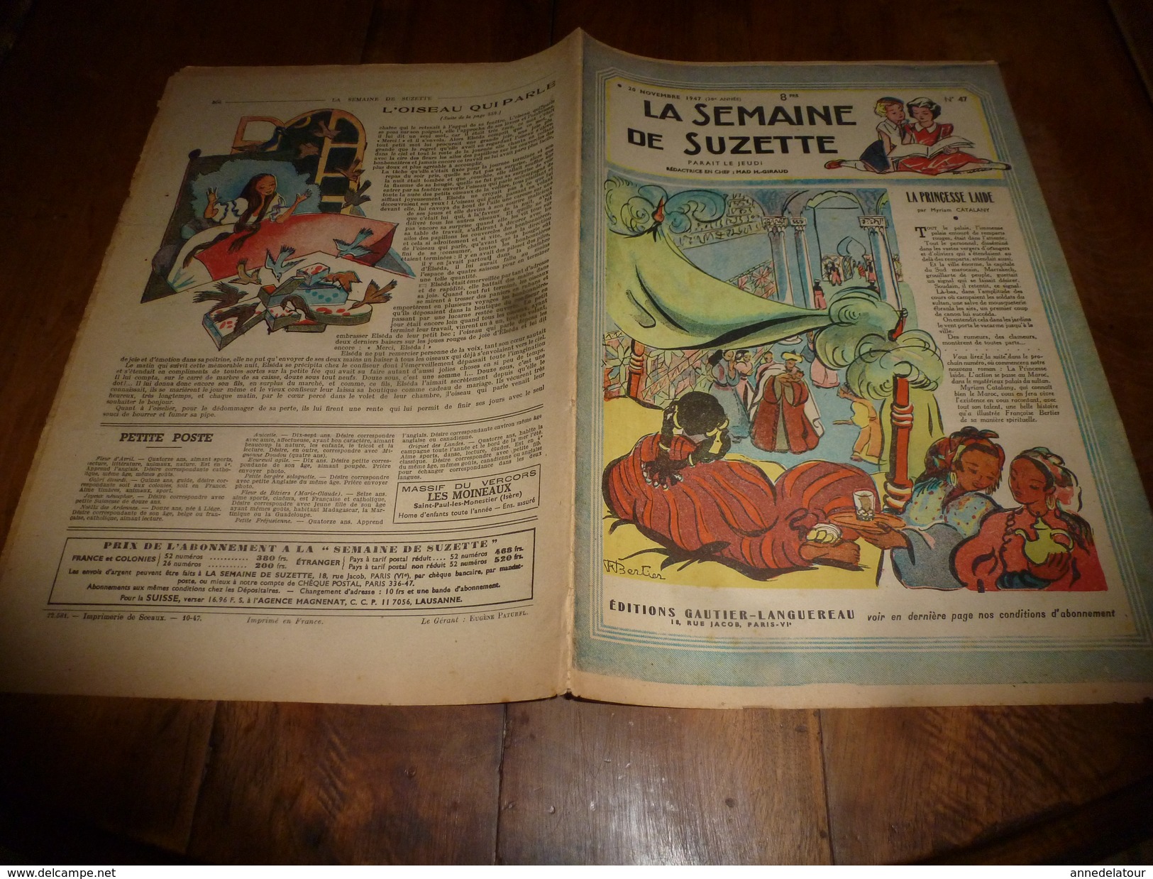 1949  LSDS; Le DONJON De VERRE Du Baron;  L'OISEAU Qui Parle ; Etc - La Semaine De Suzette