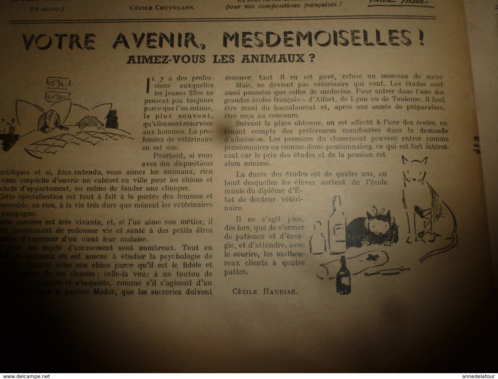 1949  LSDS; Le DONJON De VERRE Du Baron;  L'OISEAU Qui Parle ; Etc - La Semaine De Suzette