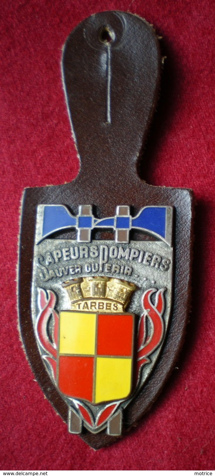 INSIGNE POMPIERS (pucelle)     SAPEURS POMPIERS De Tarbes - Firemen