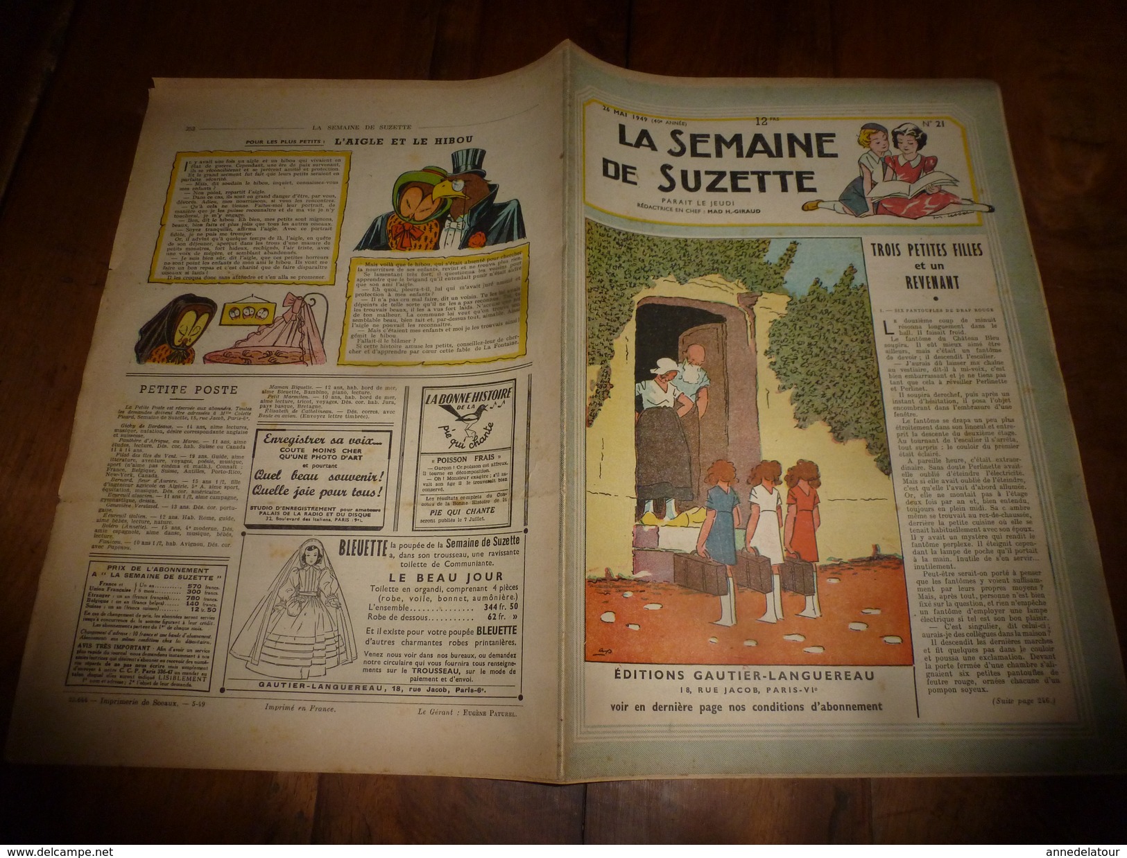 1949  LSDS; Cilette, La Petite Raccommodeuse De Poupées; La Joie SCOUTE  (L'Alauda , A Coeur-Joie ) ; Etc - La Semaine De Suzette