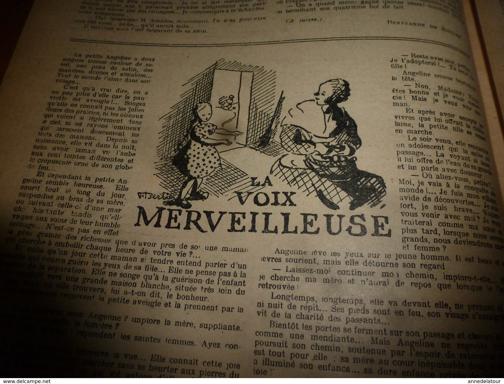 1947  LSDS; La Voix Merveilleuse De La Petite Aveugle Angeline;SCOUTISME Branche Suisse;Plumes D'Autruche Et PANAMA;etc - La Semaine De Suzette