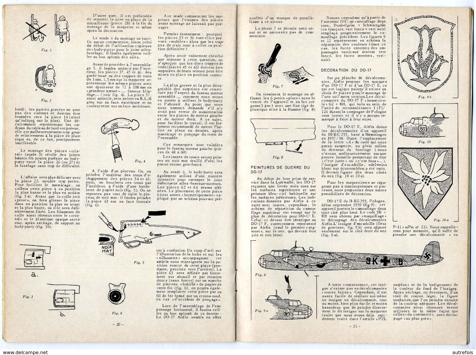 MAQUETTES PLASTIQUES MPM MAGAZINE   -  N° 37  1974   -  20 PAGES  -  NOMBREUSES ILLUSTRATIONS ET PHOTOS - AeroAirplanes