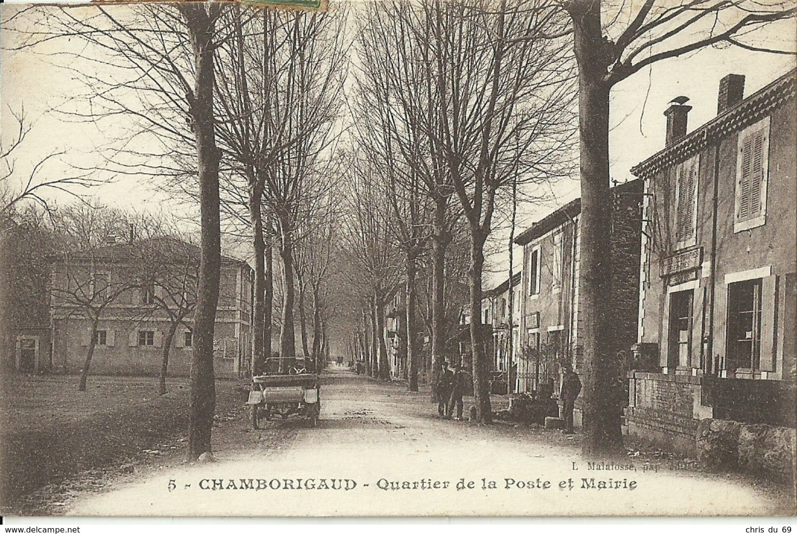 Chamborigaud Quartier De La Poste Et Mairie - Autres & Non Classés