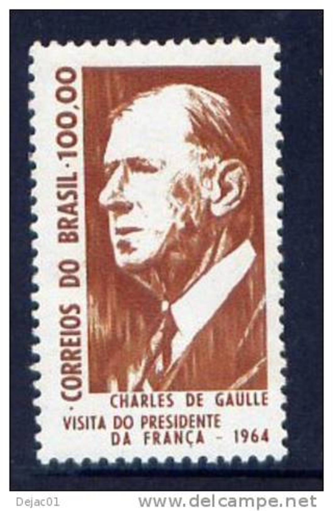 Thème Général De Gaulle - Brésil - Yvert 763 - Neuf*** - De Gaulle (General)