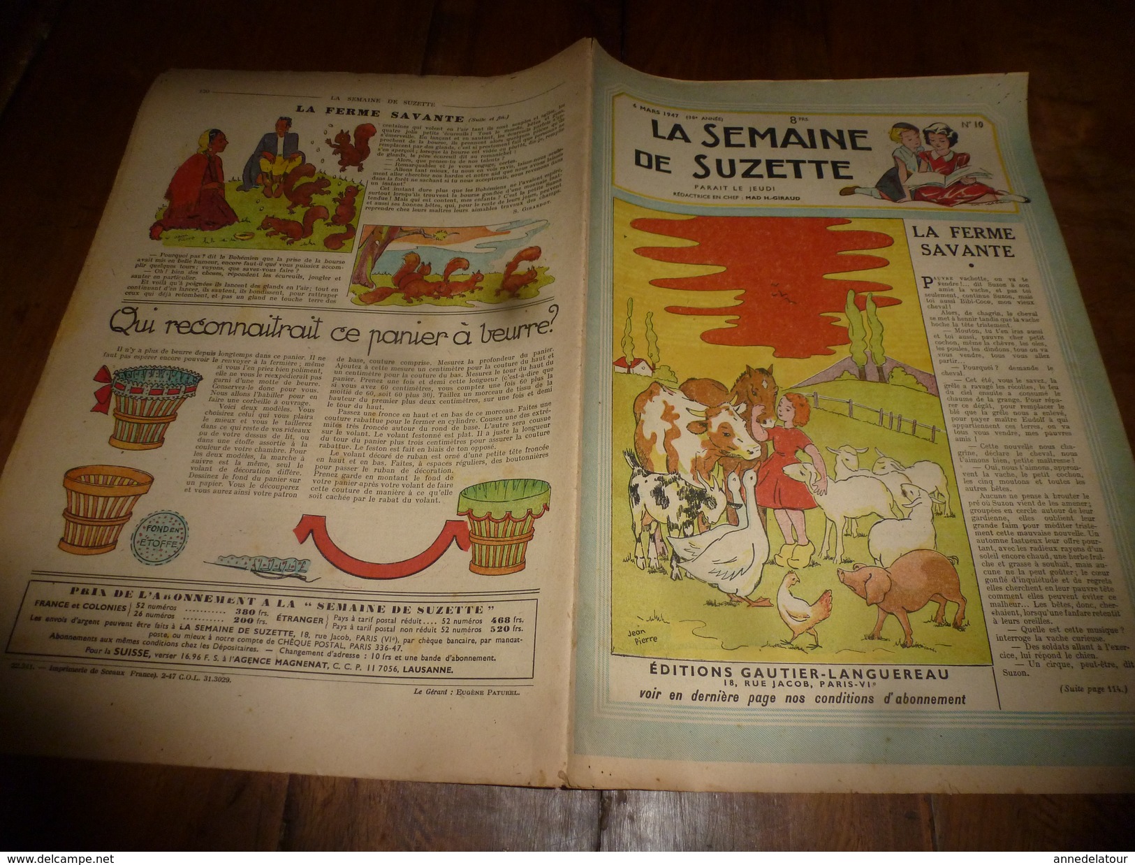 1947  LSDS; Le SCOUTISME Et La St-Georges; Lady Baden-Powel; L'ipsophone Ou Le Téléphone Intelligent; Etc - La Semaine De Suzette