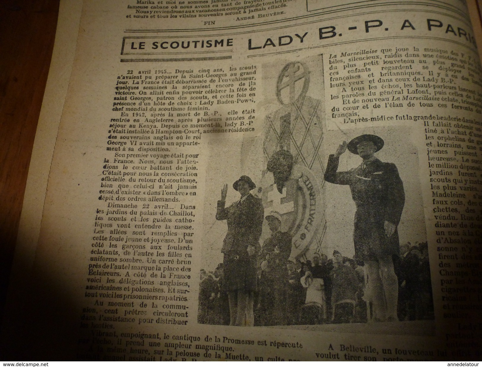 1947  LSDS; Le SCOUTISME Et La St-Georges; Lady Baden-Powel; L'ipsophone Ou Le Téléphone Intelligent; Etc - La Semaine De Suzette