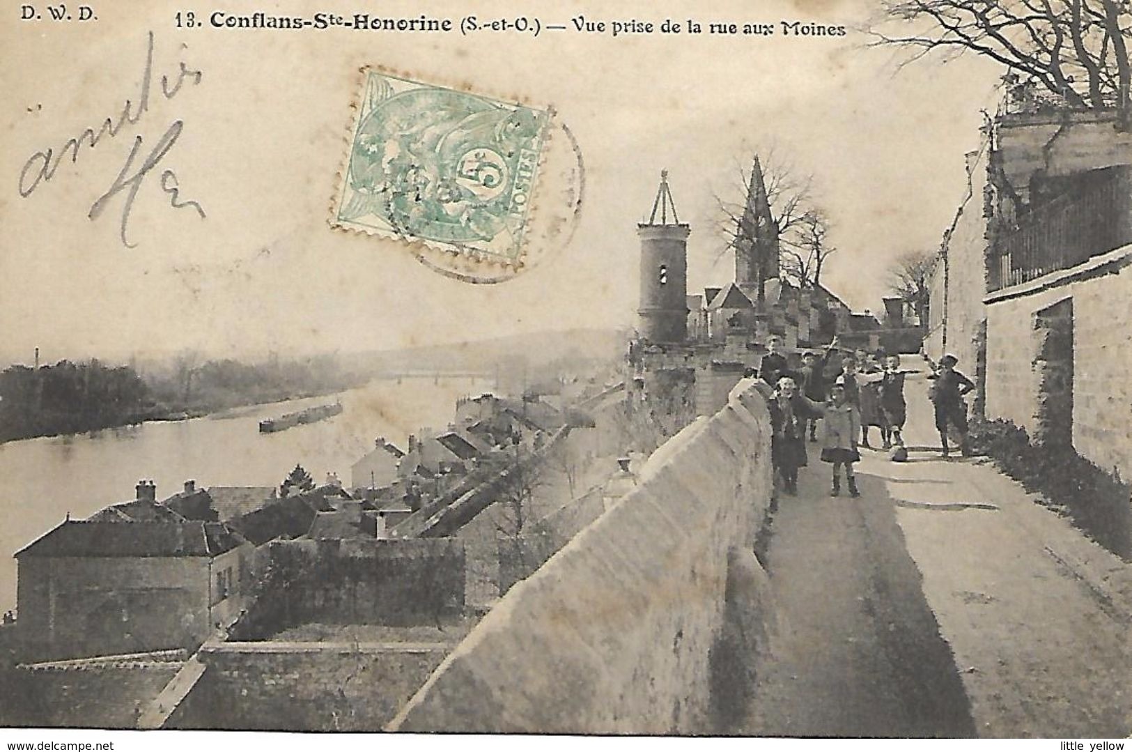 CONFLANS Ste HONORINE - Vue Prise De La Rue Aux Moines N° 13 - Conflans Saint Honorine