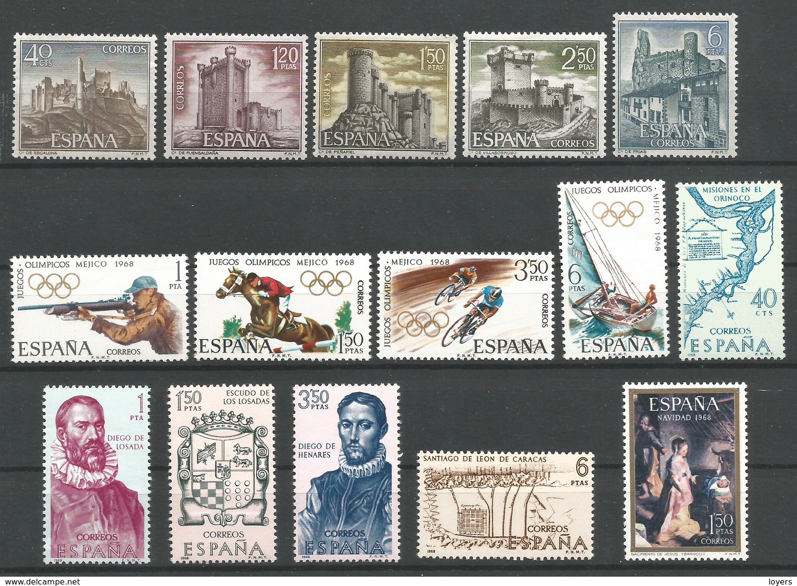 TP D'ESPAGNE N° 1540/44  + 1545/48 + 1549/53 + 1554  NEUFS SANS CHARNIERE - Neufs