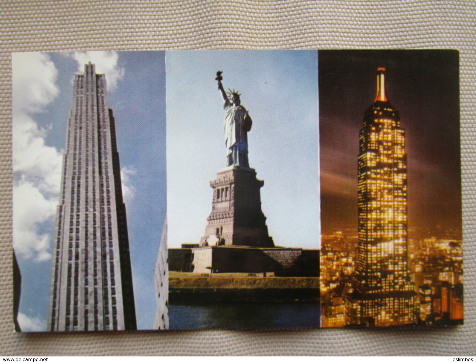 Famous New York City Landmarks, RCA Building, Statue Of Liberty, And The Empire State Building. Progressive Publ K29 - Multi-vues, Vues Panoramiques