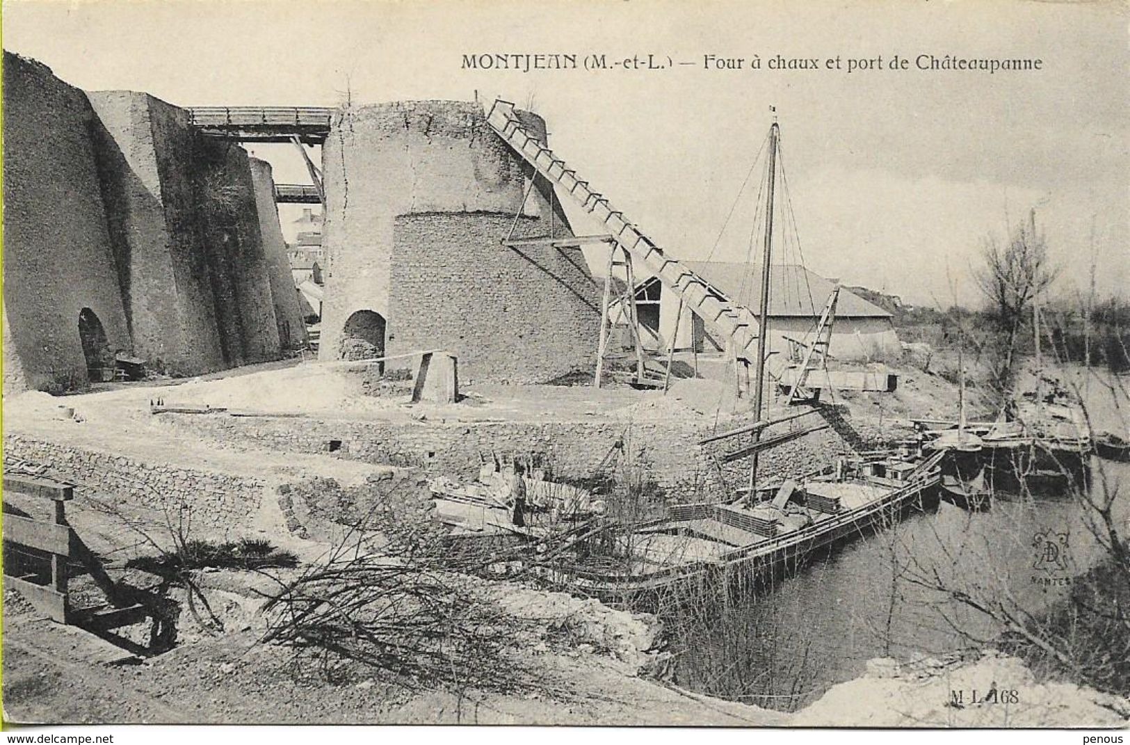 MONTJEAN (M Et L)   Four à Chaux Et Port De Châteaupanne - Autres & Non Classés