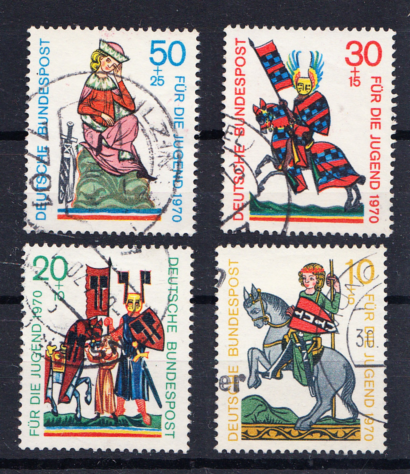 RFA 1970  POUR LA JEUNESSE     YVERT Nº 475/478  OBLITÉRÉS  CECI 2 Nº 133 - Used Stamps
