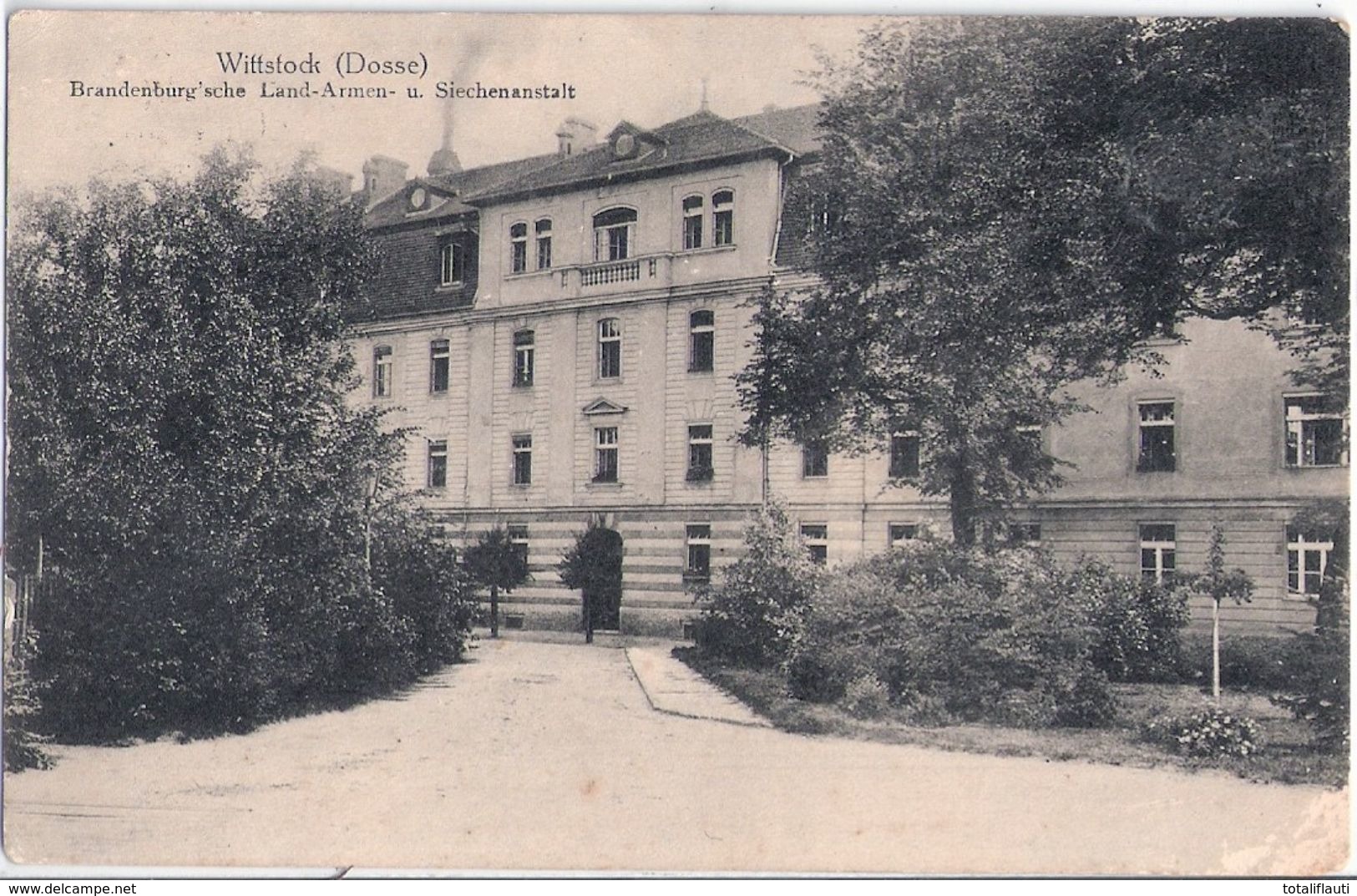 WITTSTOCK Dosse Brandenburg Sche Armen Und Siechenanstalt Gelaufen 13.12.1915 Als Feldpost - Wittstock