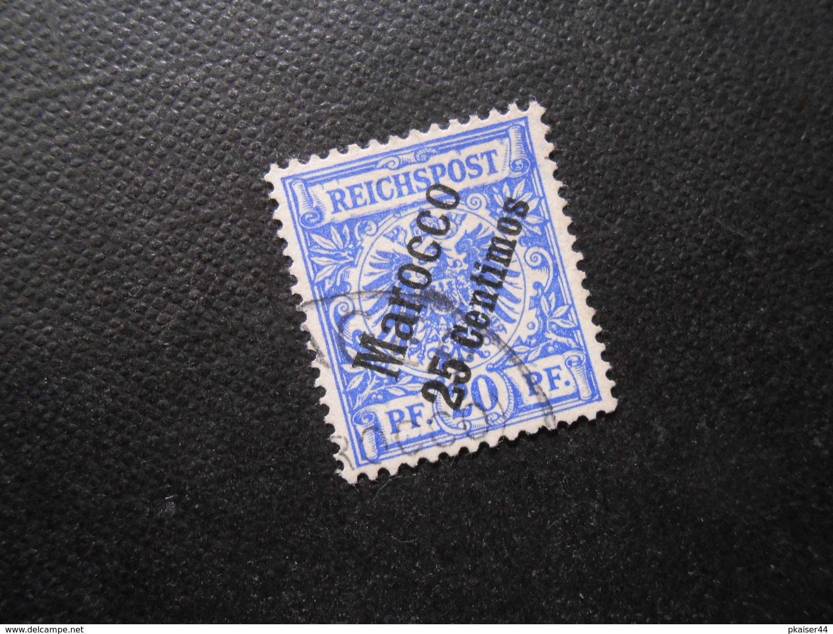 D.R.Mi 4  25C Auf 20Pf  Deutsche Auslandspostämter (Marokko) 1899  Mi 19,00 € - Morocco (offices)