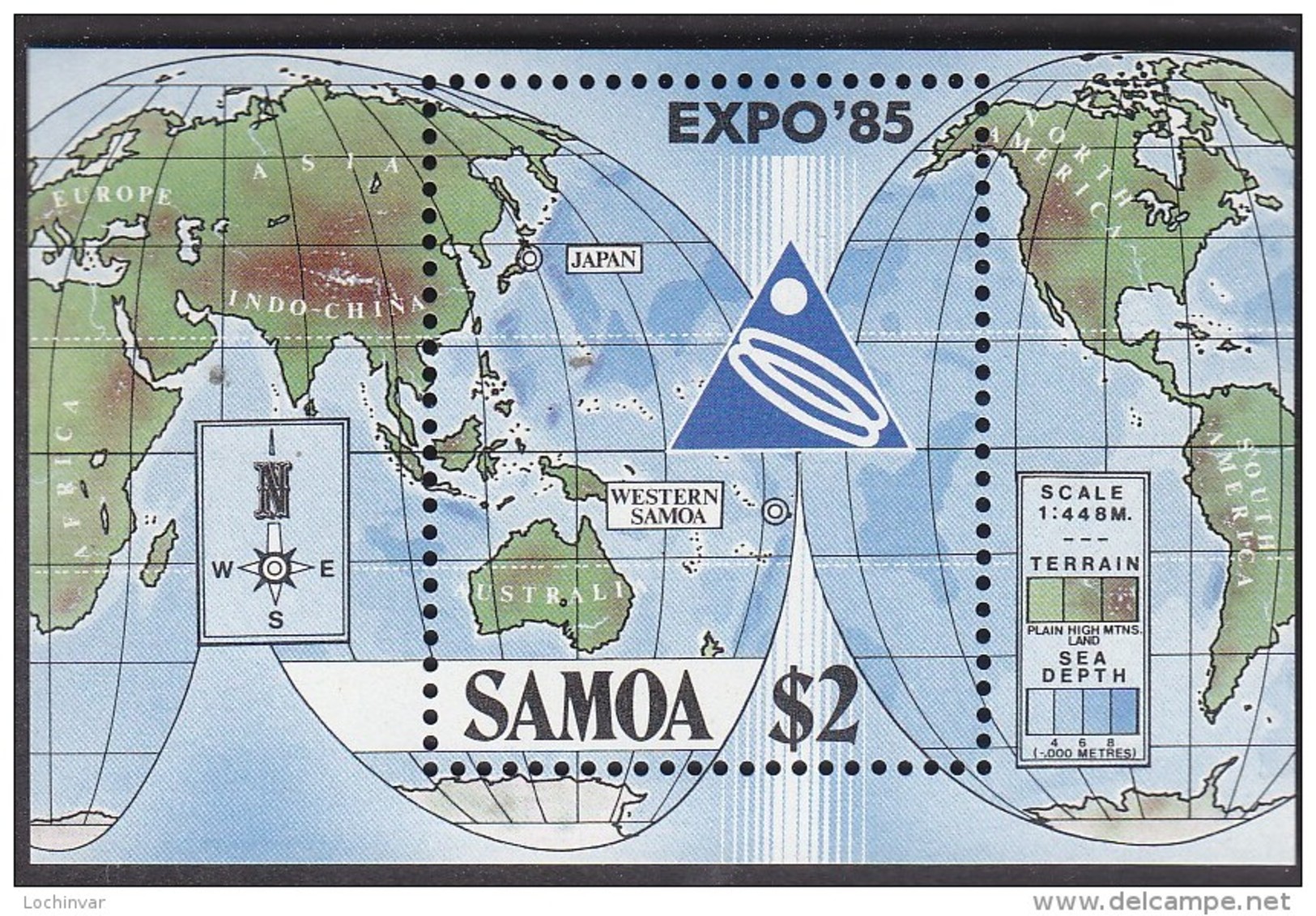 SAMOA, 1985 EXPO MINISHEET MNH - Samoa