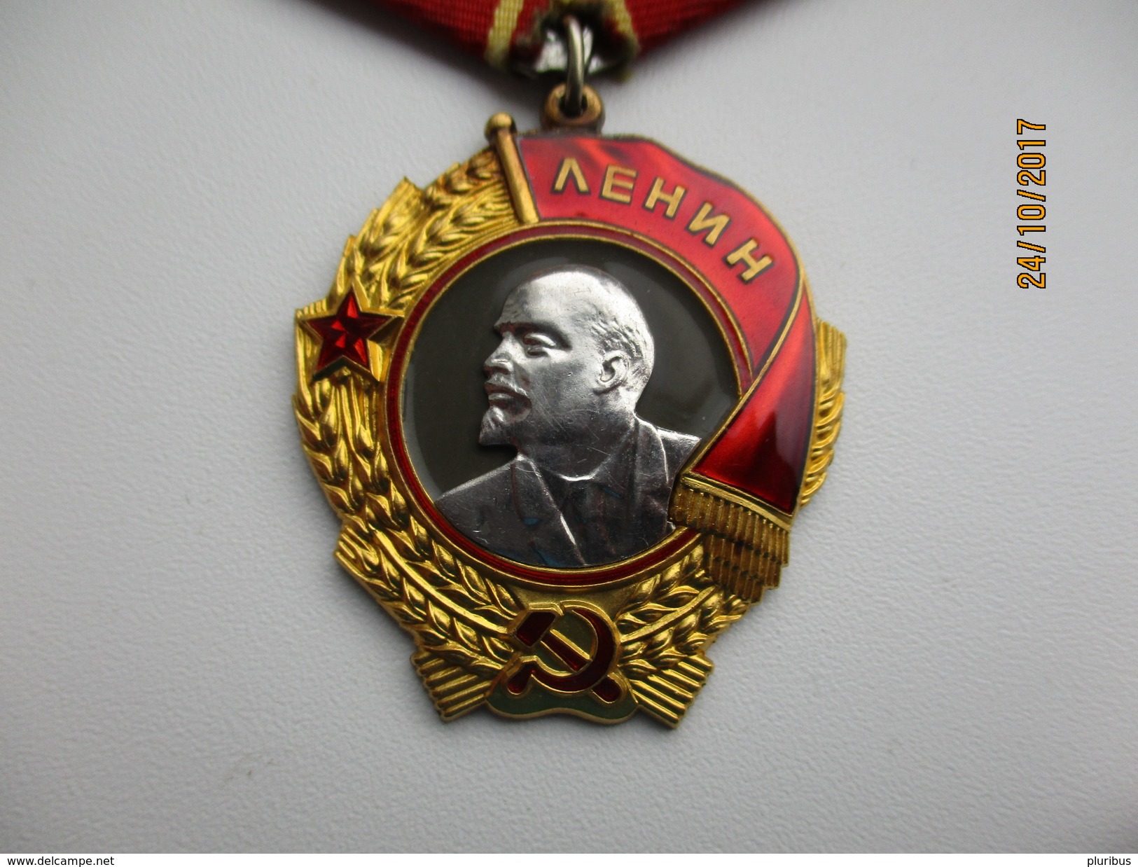 RUSSIA USSR LENIN ORDER ORDEN MEDAL , GOLD 950 + PLATINUM , ORIGINAL - Rusia