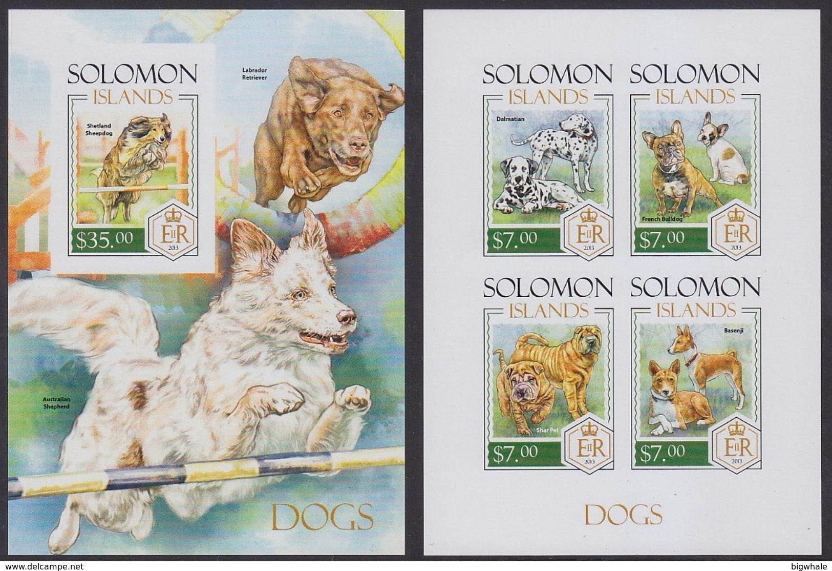 Solomon Islands 2015 Dog Chien MNH 1SS+1sheet Imperforate - Solomon Islands (1978-...)