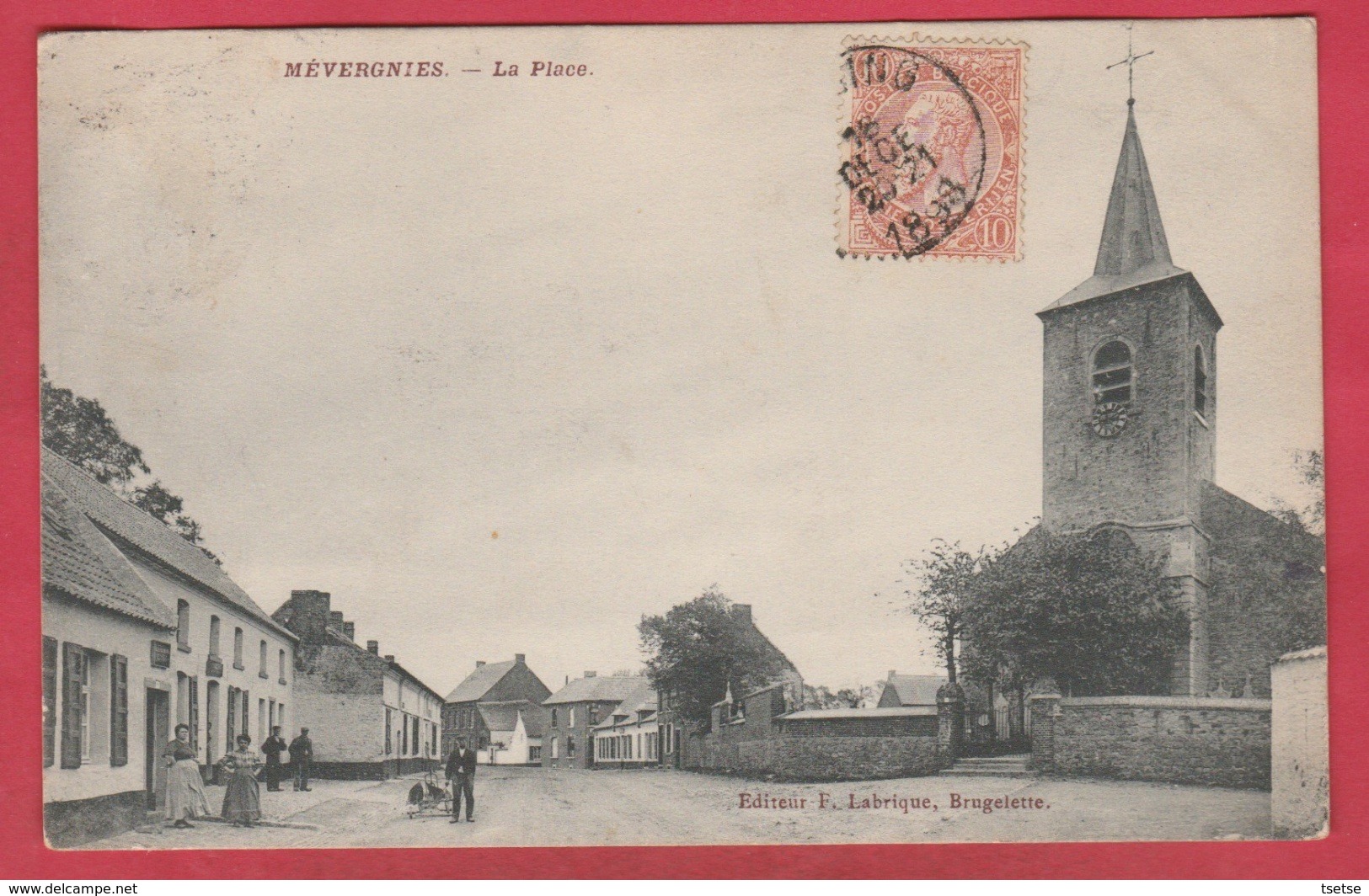 Mévregnies-lez-Lens - La Place - 1911 ( Voir Verso ) - Brugelette