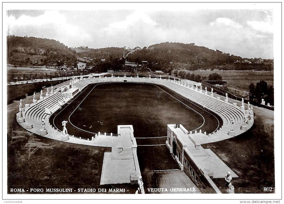 [DC11060] CPA - ROMA - FORO MUSSOLINI - STADIO DEI MARMI - VEDUTA GENERALE - NV - Old Postcard - Stades & Structures Sportives