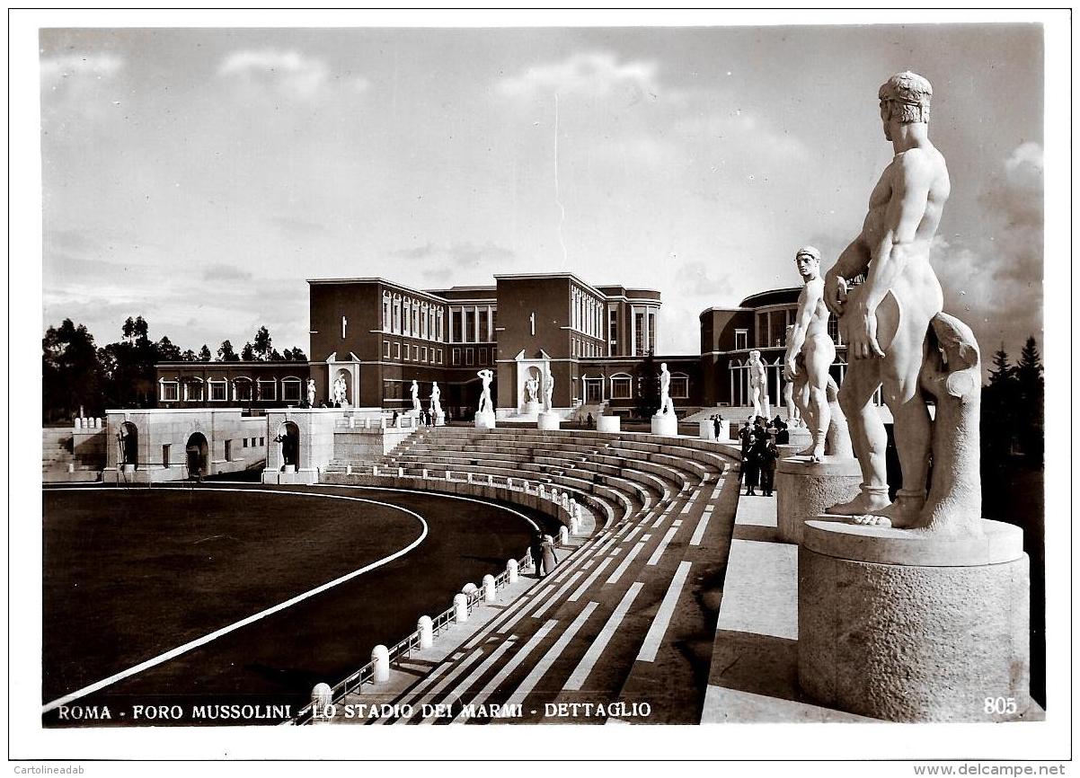 [DC11065] CPA - ROMA - FORO MUSSOLINI - STADIO DEI MARMI - DETTAGLIO - NV - Old Postcard - Stadien & Sportanlagen